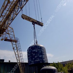 Днище эллиптическое Dв 1000×6 мм, сталь 09Г2С, ГОСТ 6533-78, кат. 15, фаска 30°